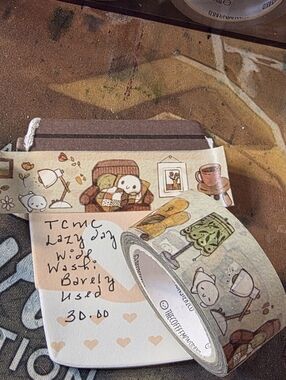 TCMC Cozy Lazy Day Decorative Washi Tape - Cute Living Room Design